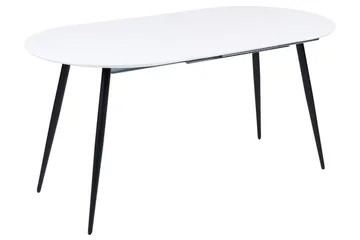 Castellana Matbord Förlängningsbart 120-160x80 cm - Vit/Svart - Möbler - Bord & matgrupper - Matbord & köksbord