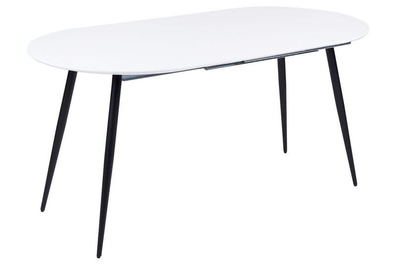 Castellana Matbord Förlängningsbart 120-160x80 cm - Vit/Svart - Möbler - Bord & matgrupper - Matbord & köksbord