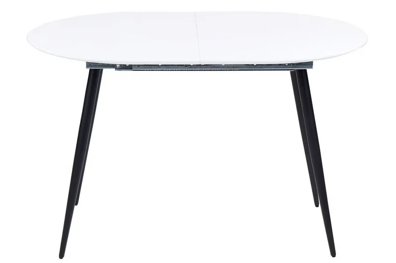 Castellana Matbord Förlängningsbart 120-160x80 cm - Vit/Svart - Möbler - Bord & matgrupper - Matbord & köksbord