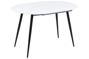 Castellana Matbord Förlängningsbart 120-160x80 cm - Vit/Svart - Möbler - Bord & matgrupper - Matbord & köksbord