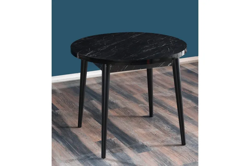 Cavuria Matbord 90 cm Rund - Svart/Vit - Möbler - Bord & matgrupper - Matbord & köksbord