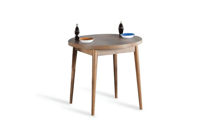 Cavuria Matbord 90 cm Rund - Valnöt - Möbler - Bord & matgrupper - Matbord & köksbord