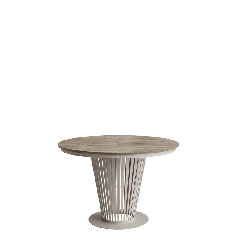 Cedra Runt Matbord 100-176 cm, beige