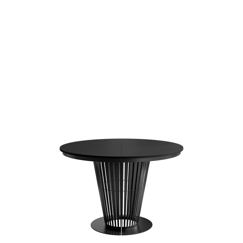 Cedra Runt Matbord 100-176 cm, svart