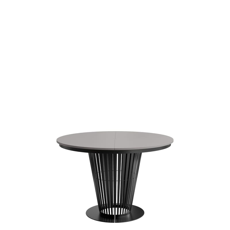 Cedra Runt Matbord 120-196 cm, svart, grå