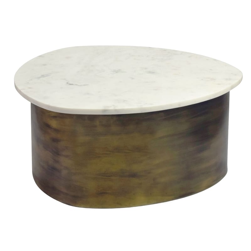 Cedrik Soffbord med marmorskiva - vit / guld - Möbler - Bord & matgrupper - Soffbord