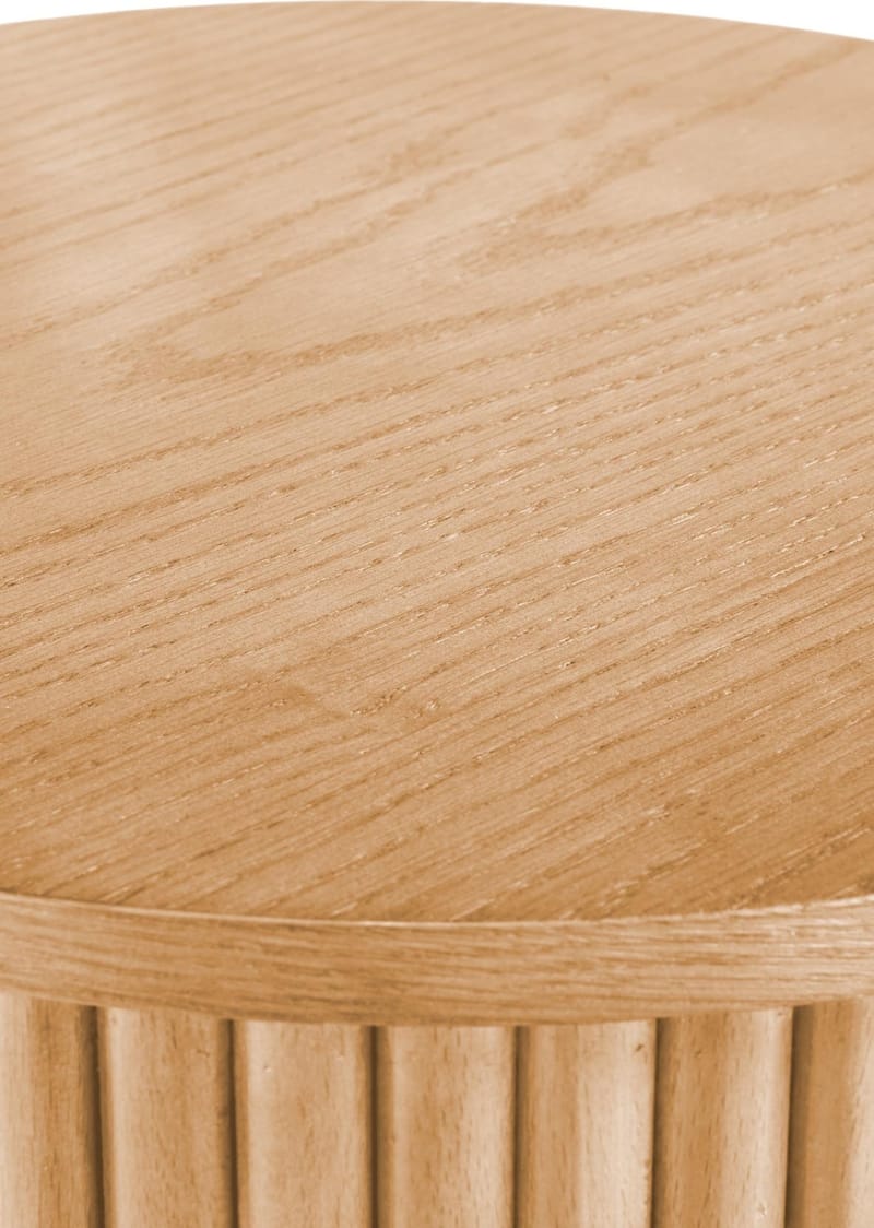 Celie runt soffbord med trästavar Ø40 cm - Trä - Möbler - Bord & matgrupper - Soffbord