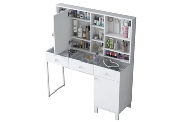Ceris Sminkbord 120 cm - Vit - Möbler - Bord & matgrupper - Sminkbord & toalettbord