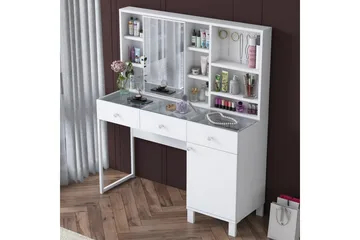 Ceris Sminkbord 120 cm - Vit - Möbler - Bord & matgrupper - Sminkbord & toalettbord