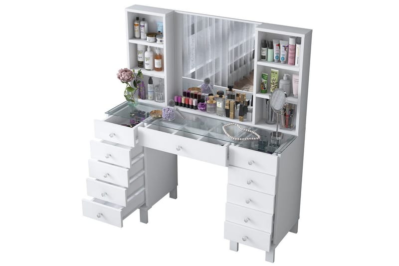 Ceylon Sminkbord 120 cm - Vit - Möbler - Bord & matgrupper - Sminkbord & toalettbord