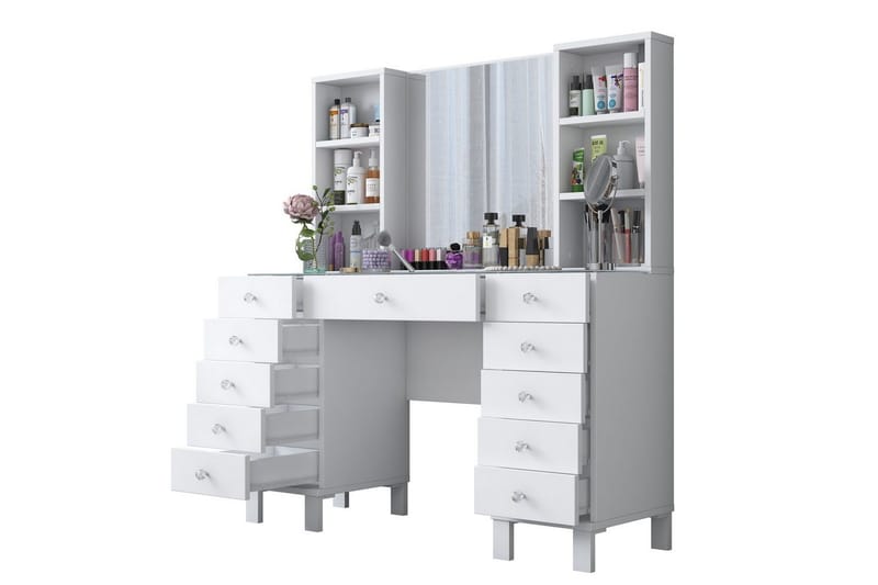 Ceylon Sminkbord 120 cm - Vit - Möbler - Bord & matgrupper - Sminkbord & toalettbord