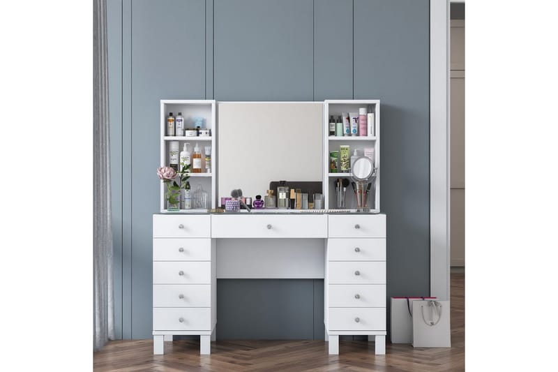 Ceylon Sminkbord 120 cm - Vit - Möbler - Bord & matgrupper - Sminkbord & toalettbord