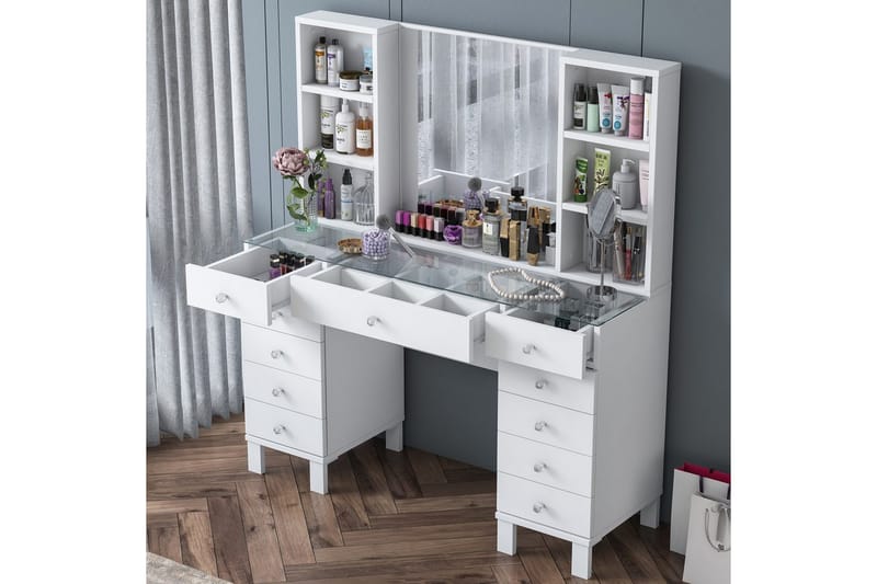 Ceylon Sminkbord 120 cm - Vit - Möbler - Bord & matgrupper - Sminkbord & toalettbord