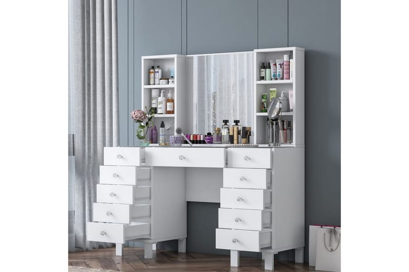 Ceylon Sminkbord 120 cm - Vit - Möbler - Bord & matgrupper - Sminkbord & toalettbord