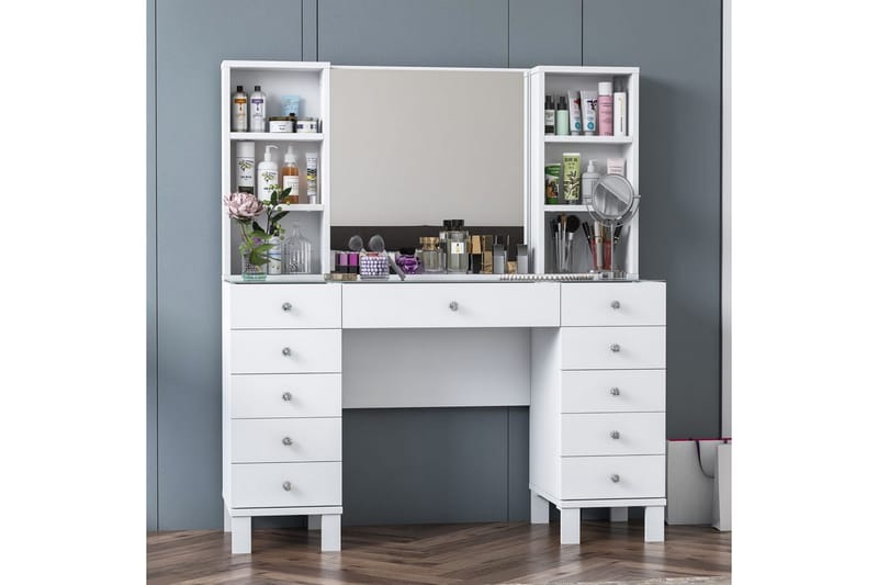 Ceylon Sminkbord 120 cm - Vit - Möbler - Bord & matgrupper - Sminkbord & toalettbord