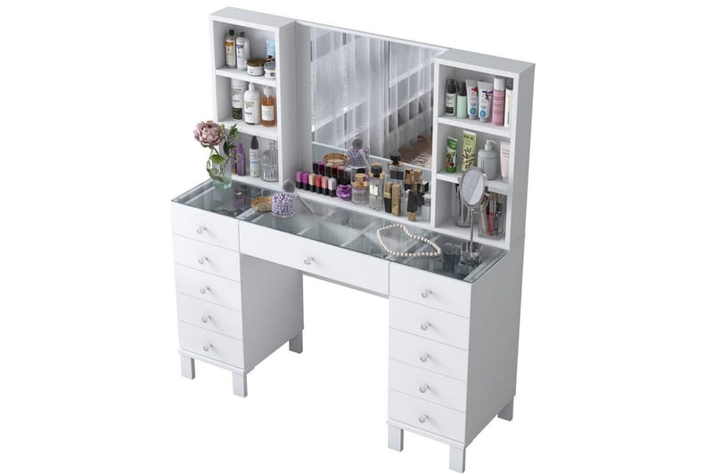 Ceylon Sminkbord 120 cm - Vit - Möbler - Bord & matgrupper - Sminkbord & toalettbord