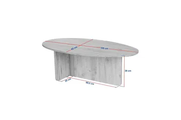 Ceyra Soffbord 120 cm - Valnöt - Möbler - Bord & matgrupper - Soffbord