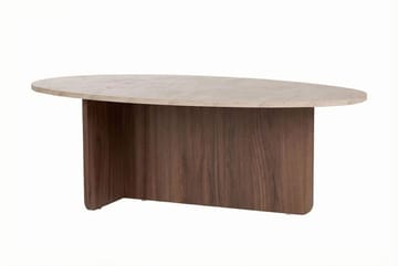 Ceyra Soffbord 120x40x65 cm - Travertine Walnut - Möbler - Bord & matgrupper - Soffbord