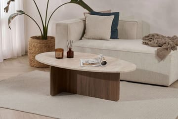 Ceyra Soffbord 120x40x65 cm - Travertine Walnut - Möbler - Bord & matgrupper - Soffbord