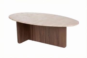Ceyra Soffbord 120x40x65 cm - Travertine Walnut - Möbler - Bord & matgrupper - Soffbord
