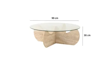Chaino Soffbord 90 cm - Beige - Möbler - Bord & matgrupper - Soffbord