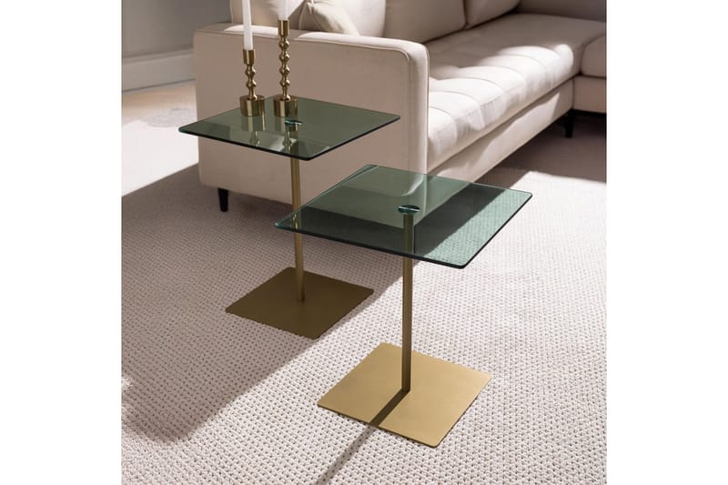 Challur Soffbord 40 cm - Guld/Grön - Möbler - Bord & matgrupper - Soffbord