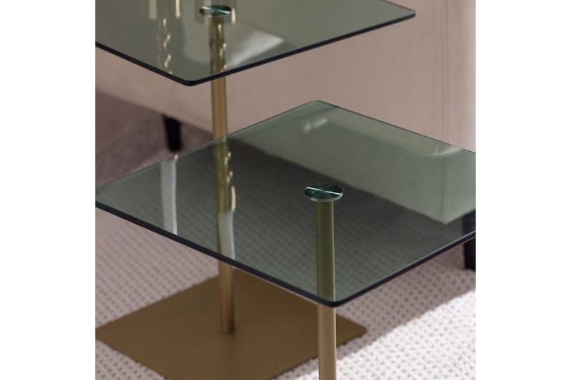 Challur Soffbord 40 cm - Guld/Grön - Möbler - Bord & matgrupper - Soffbord