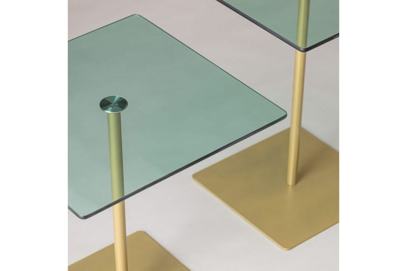Challur Soffbord 40 cm - Guld/Grön - Möbler - Bord & matgrupper - Soffbord