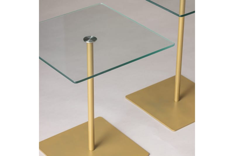 Challur Soffbord 40 cm - Guld/Vit - Möbler - Bord & matgrupper - Soffbord