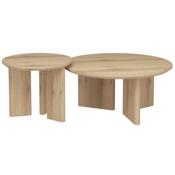 Chatham 80 cm Runt Soffbord i Ek - Beige - Möbler - Bord & matgrupper - Soffbord