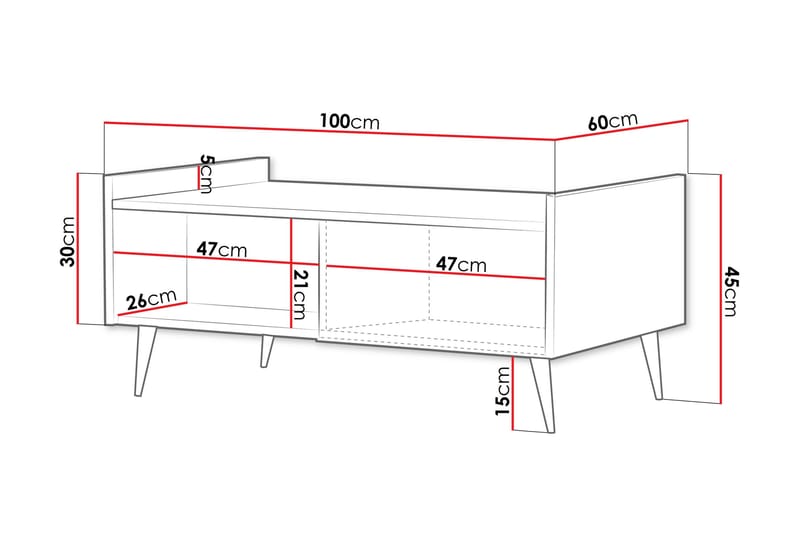 Chiku Soffbord 100 cm - Beige - Möbler - Bord & matgrupper - Soffbord