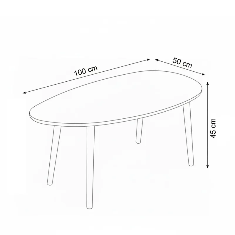 Childress Soffbord 100 cm - Ek - Möbler - Bord & matgrupper - Soffbord