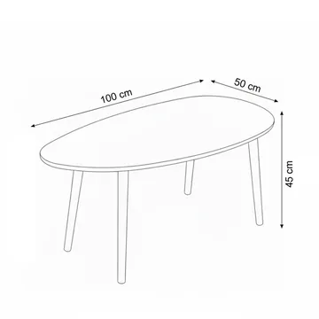 Childress Soffbord 100 cm - Ek - Möbler - Bord & matgrupper - Soffbord