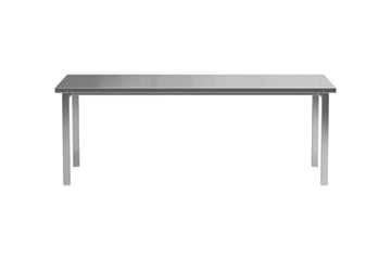 Cilo Stort Rektangulärt Matbord 210 cm i Trä och Metall - Silver - Möbler - Bord & matgrupper - Matbord & köksbord