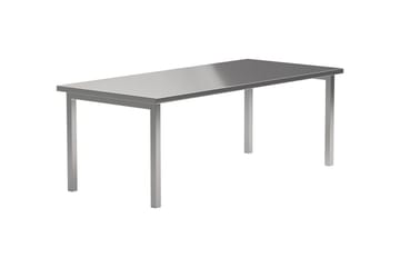Cilo Stort Rektangulärt Matbord 210 cm i Trä och Metall - Silver - Möbler - Bord & matgrupper - Matbord & köksbord