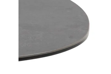 Cimino Ovalt Soffbord 100 cm i Keramik med Metallunderrede - Mörkgrå - Möbler - Bord & matgrupper - Soffbord