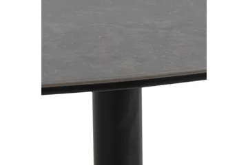 Cimino Ovalt Soffbord 100 cm i Keramik med Metallunderrede - Mörkgrå - Möbler - Bord & matgrupper - Soffbord