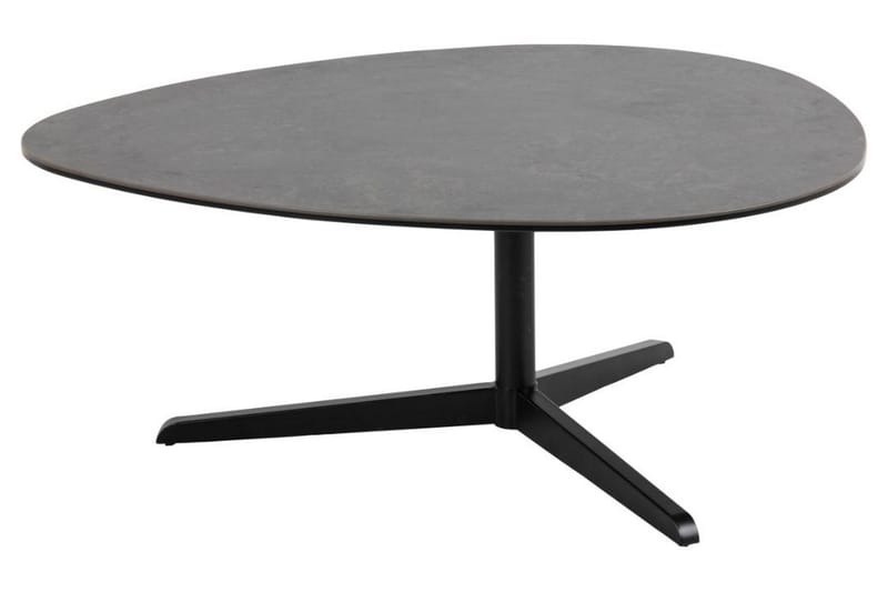 Cimino Ovalt Soffbord 100 cm i Keramik med Metallunderrede - Mörkgrå - Möbler - Bord & matgrupper - Soffbord