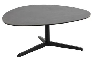 Cimino Ovalt Soffbord 100 cm i Keramik med Metallunderrede - Mörkgrå - Möbler - Bord & matgrupper - Soffbord
