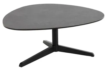 Cimino Ovalt Soffbord 84 cm i Keramik med Metallunderrede - Mörkgrå - Möbler - Bord & matgrupper - Soffbord