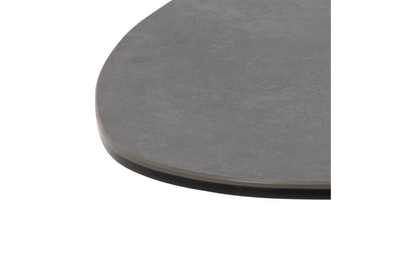 Cimino Ovalt Soffbord 84 cm i Keramik med Metallunderrede - Mörkgrå - Möbler - Bord & matgrupper - Soffbord