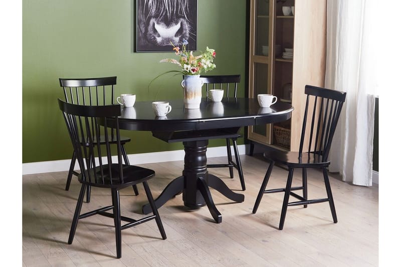 Cinnamon Matbord 106x74 cm Rund - Svart - Möbler - Bord & matgrupper - Matbord & köksbord