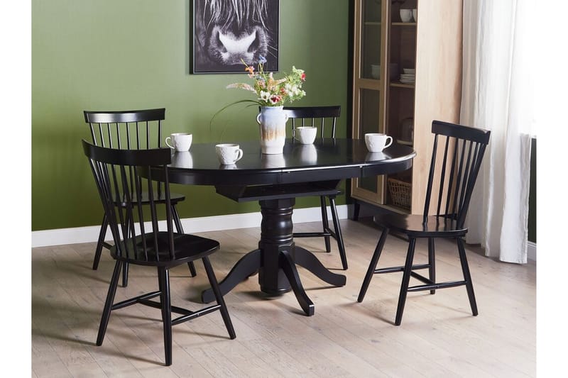 Cinnamon Matbord 106x74 cm Rund - Svart - Möbler - Bord & matgrupper - Matbord & köksbord