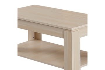 Comfortale Soffbord 104 cm med Förvaring Hylla - Ljus Ekfärg - Möbler - Bord & matgrupper - Soffbord
