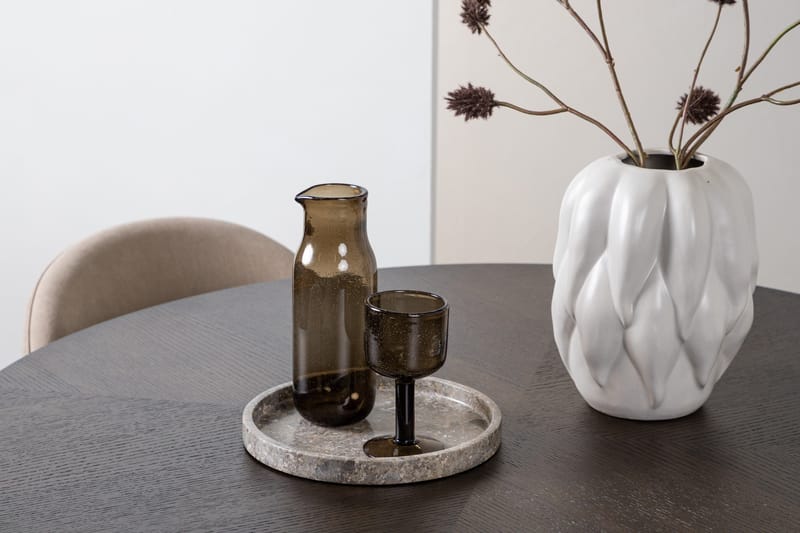 Copenhagen Matgrupp 115 cm Rund med 4 Velvet stolar - Beige - Möbler - Bord & matgrupper - Matgrupper