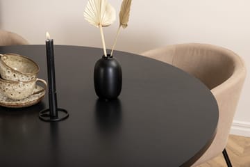 Copenhagen Matgrupp 140 cm Rund med 4 Berit stolar - Beige/Svart - Möbler - Bord & matgrupper - Matgrupper