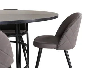 Copenhagen Matgrupp 140 cm Rund med 4 Velvet stolar - Möbler - Bord & matgrupper - Matgrupper