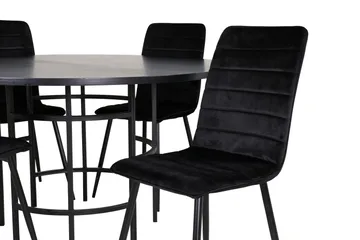 Copenhagen Matgrupp 140 cm Rund med 4 Windu Lyx stolar - Möbler - Bord & matgrupper - Matgrupper