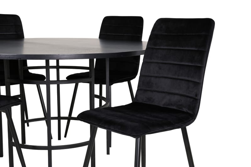 Copenhagen Matgrupp 140 cm Rund med 4 Windu Lyx stolar - Möbler - Bord & matgrupper - Matgrupper