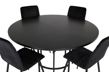 Copenhagen Matgrupp 140 cm Rund med 4 Windu Lyx stolar - Möbler - Bord & matgrupper - Matgrupper